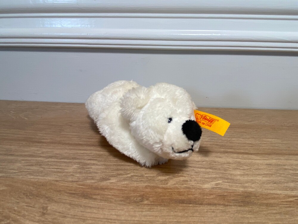 Steiff 110917 Polar Bear Magnet 12cm Plush WhiteTeddy Bear with tags